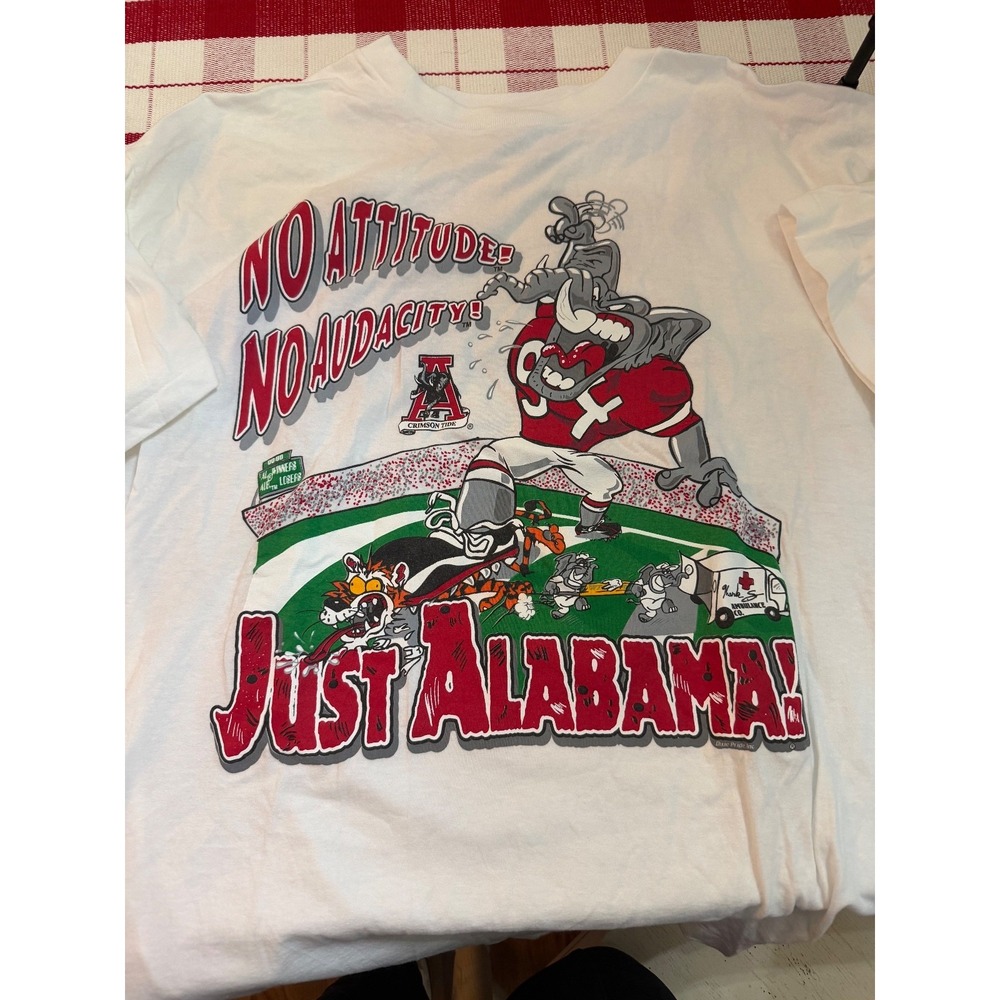 vtg premier sportswear 1994‎ iron bowl tee xl